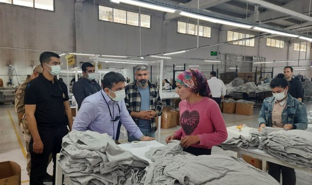 Cizre Kaymakamı Tunç, Organize Sanayi Bölgesi'nde incelemelerde bulundu