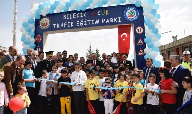 Çocuk trafik eğitim parkı coşkuyla açıldı