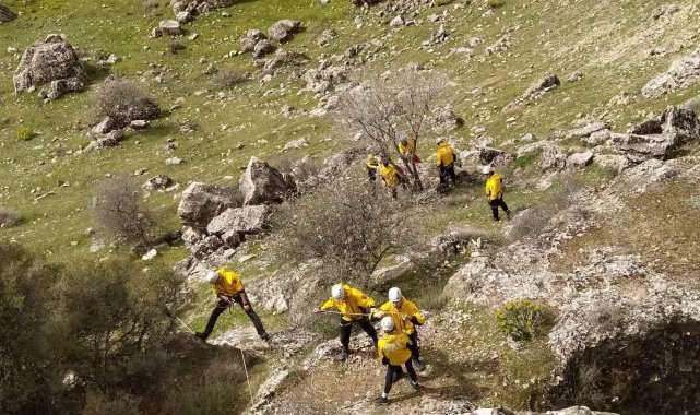 DAK gönüllülerinin iple eğitimi 7 saat sürdü
