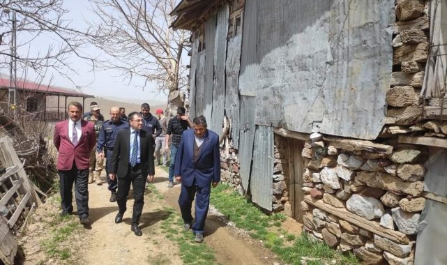 Depremden etkilenen köylerde hasar tespit çalışmaları sürüyor