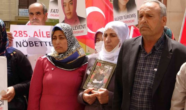 Diyarbakır'da 25 yıllık muhtar, oğlu için ailesiyle evlat nöbetine katıldı