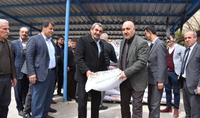 Doğanşehir de yüzde 75 hibeli kuru fasulye tohumu dağıtıldı