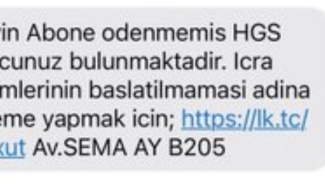 Dolandırıcıların 'HGS' tuzağı
