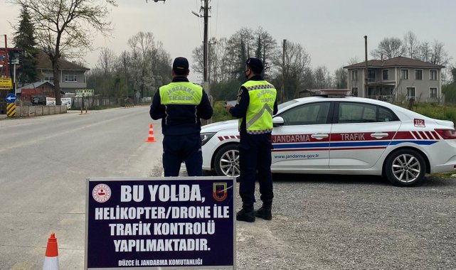 Dron tespit etti, jandarma ekipleri ceza yazdı