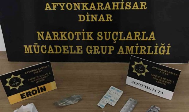 Durdurulan kamyonda eroin ve uyuşturucu hap ele geçirildi