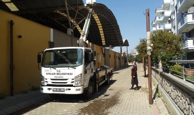 Efeler'de camisi olmayan tek mahallede ezan sistemi aktif hale getirildi