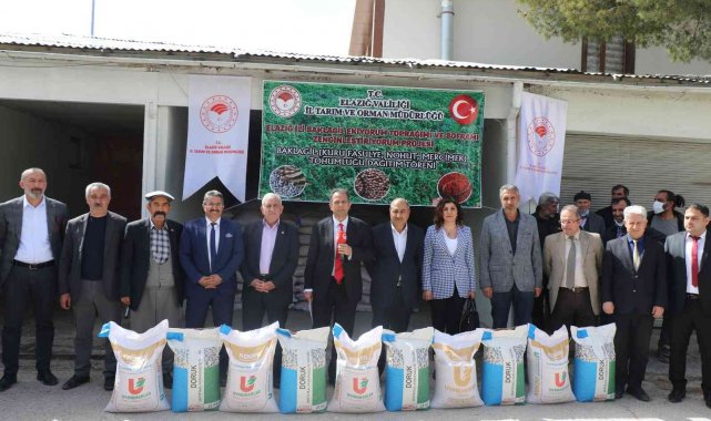 Elazığ&#039;da çiftçilere tohum desteği sağlandı
