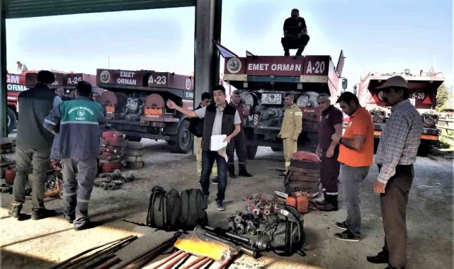 Emet Orman İşletme Müdürlüğü'nde iş başı eğitimi