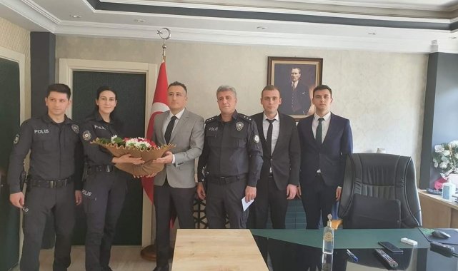 Emniyet teşkilatından Kaymakam Eligül'e ziyaret