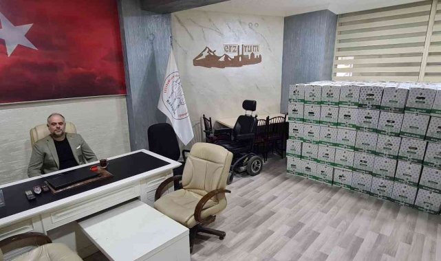 Erzurumlular Derneği'nden ramazan öncesi 400 adet yardım kolisi