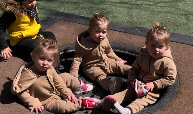 Eskişehirli sevimli üçüzler ilginin odağı oldu