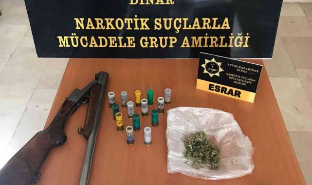 Eve yapılan baskında esrar ve 4 bin 635 TL para ele geçirildi