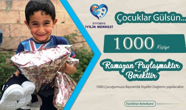 Eyyubiye'de bayramda yetim çocukların yüzü gülecek