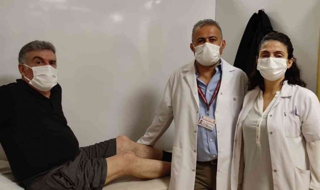 Fizik tedavi ile yeniden yürümeye başladı