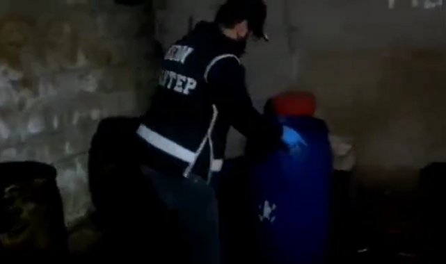 Gaziantep&#039;te 2 bin litre kaçak akaryakıt ele geçirildi