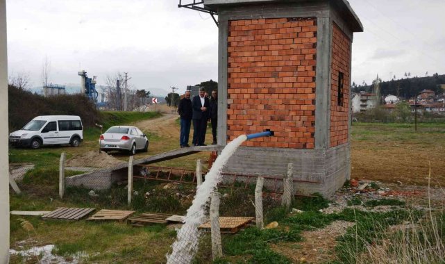 Gediz termal tatil köyün su kuyusu faaliyete geçti