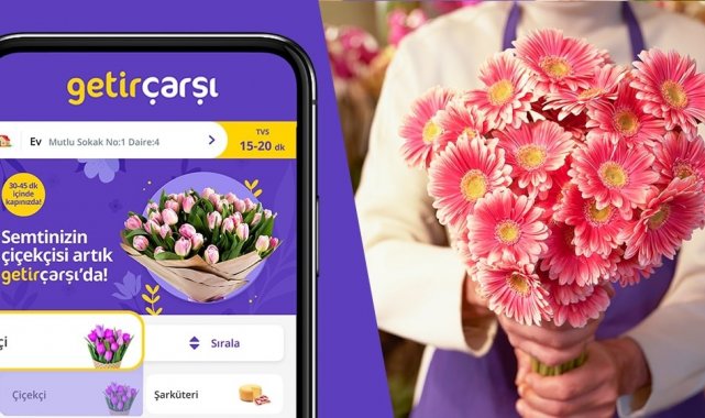 GetirÇarşı&#039;ya çiçekçi kategorisi eklendi