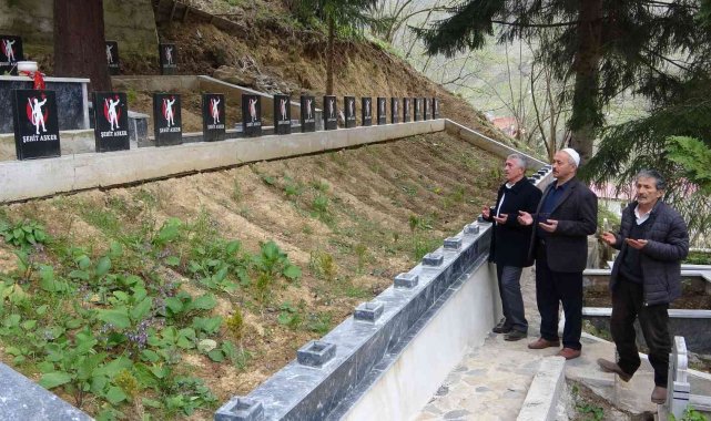 Giresun&#039;da Harşit Çayı şehitlerine vefa