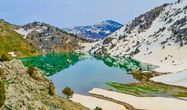 Göksun Karagöl'de kartpostallık görüntüler