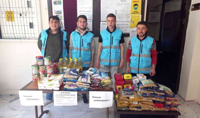GSB yurtları öğrencilerinden ihtiyaç sahiplerine Ramazan kolisi