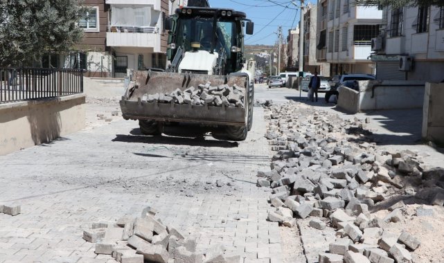 Haliliye'de yol çalışması sürüyor