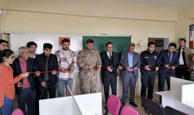 Hani&#039;de proje çerçevesinde açılan kütüphaneye şehit polisin adı verildi