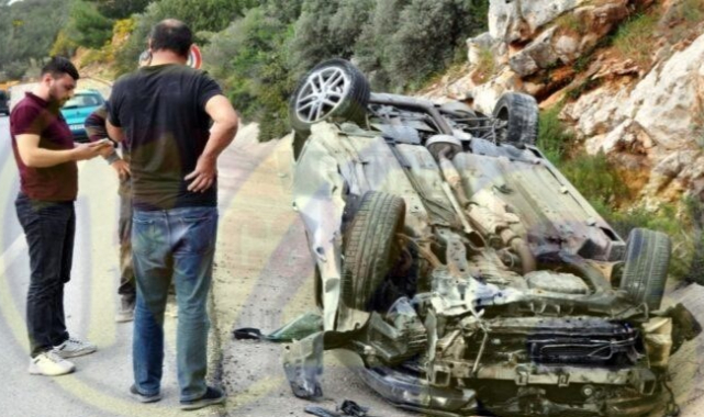 Hurdaya Dönen Araçtan Burnu Kanamadan Çıktı