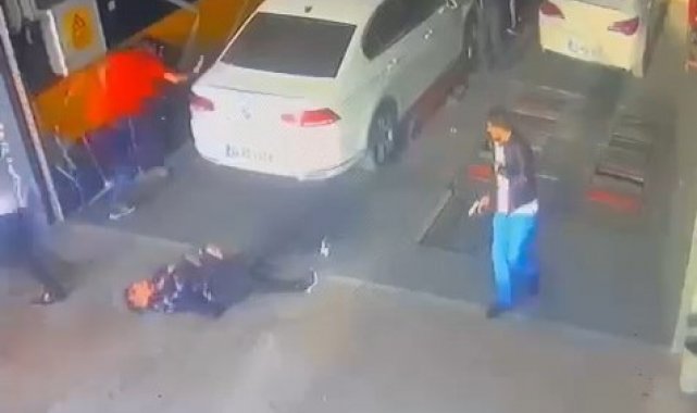 Husumetlisini silahla kafasından vurup, yanındaki kişiyi darp etmişti, o anlar güvenlik kamerasına yansıdı