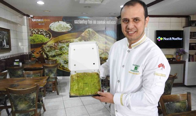 İftar sonralarının vazgeçilmez tatlısı Gaziantep Katmeri