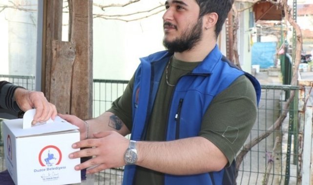 İftar yemekleri Düzce Belediyesinden
