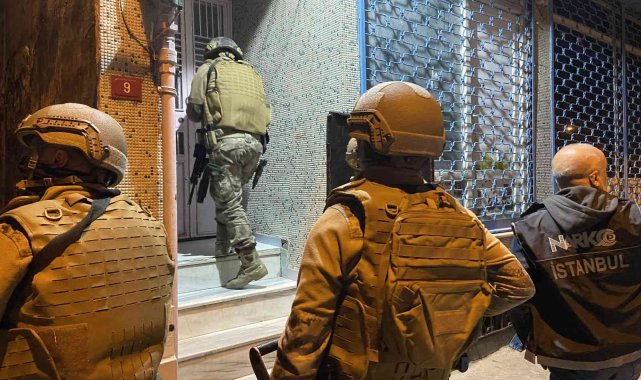İstanbul'da uyuşturucu tacirlerine yönelik eş zamanlı operasyon
