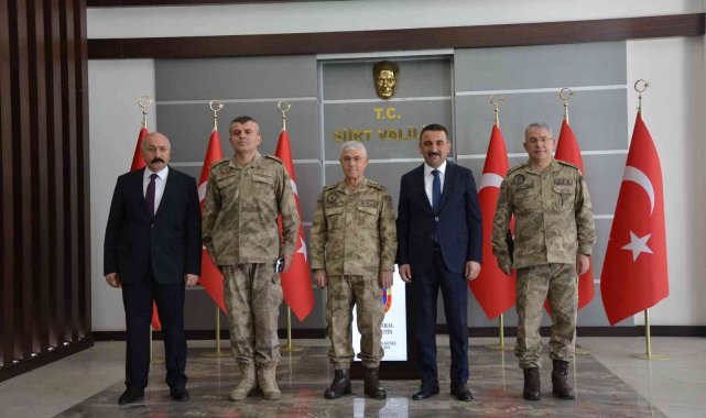 Jandarma Genel Komutanı Orgeneral Arif Çetin, Vali Hacıbektaşoğlu ile bir araya geldi