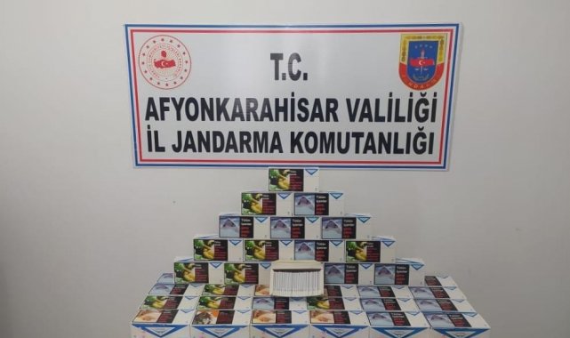 Jandarmadan kaçak sigara operasyonu