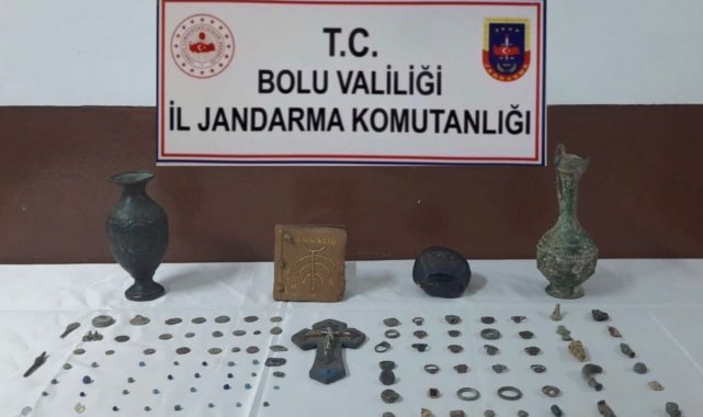 Jandarmadan tarihi eser operasyonu: 1 gözaltı