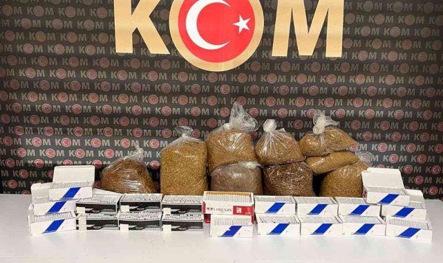 Kaçak makaron ve tütün ele geçirildi