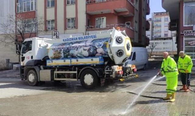 Kağızman&#039;da belediyeden bahar temizliği