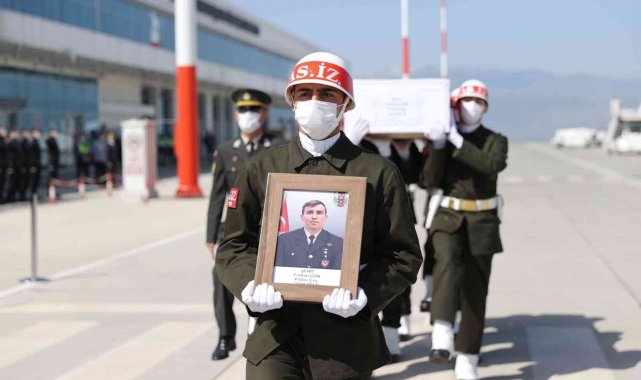 Kahramanmaraşlı şehidin naaşı memleketine getirildi