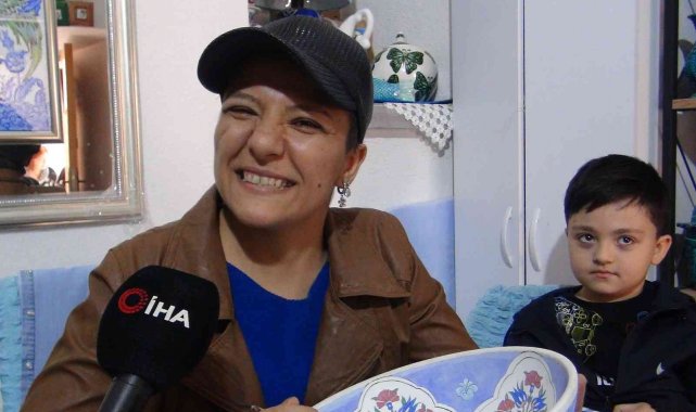 Kanserle mücadele ederken hayata sanatla tutundu