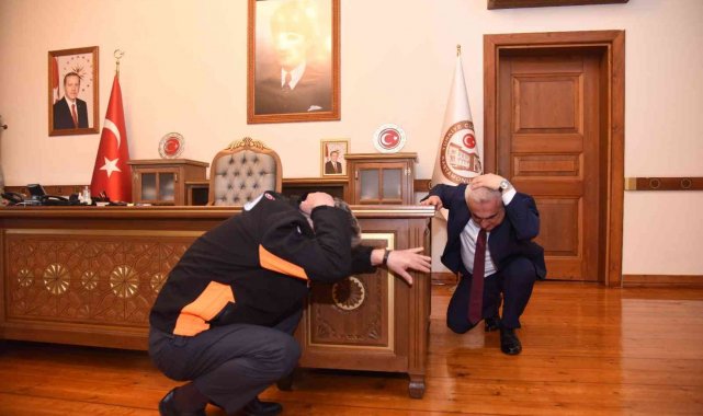 Kastamonu'da deprem tatbikatı yapıldı