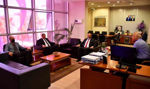 Kaymakam Güney, Başkan Tuncel ile görüştü