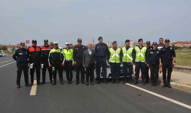 Kaymakam Hasan Yaman bayram trafiğini denetledi