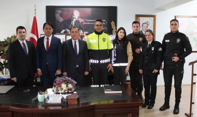 Kaymakam Kapankaya emniyet mensuplarını ağırladı