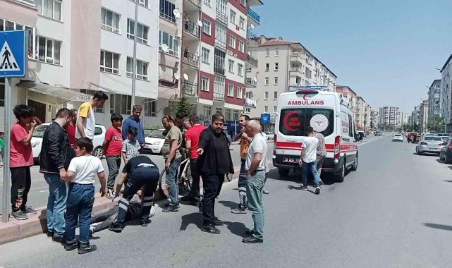 Kayseri&#039;de motosiklet kazası: 2 yaralı