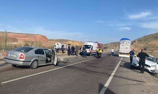 Kayseri&#039;de trafik kazası: 6 yaralı