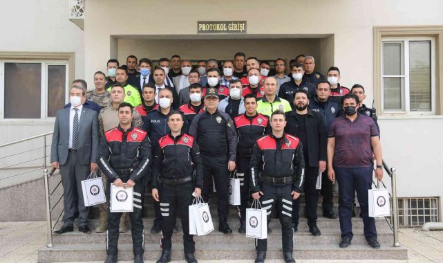 Kilis&#039;te başarılı polisler ödüllün derildi