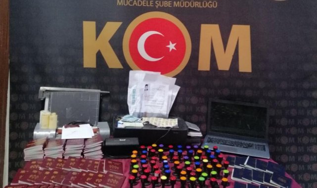 Kilis'te resmi belgede sahtecilik yapan bir kişi tutuklandı