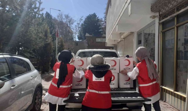 Kızılay ihtiyaç sahiplerini unutmuyor