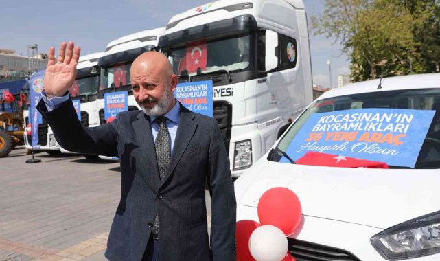 Kocasinan Belediyesi 36 yeni aracını tanıttı