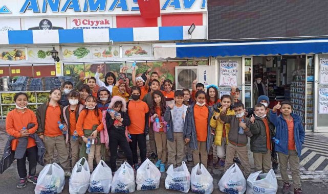 Konya'da ilkokul öğrencilerinden anlamlı yardım kampanyası