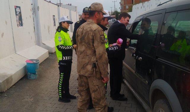 Kovancılarda trafik denetimi